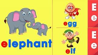 Toddler Learning Video, letter e - Alphabet for kids | ABC Kids