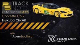 Adam Brouillard demonstrates the proper line in a Corvette C6.R at Tsukuba Circuit