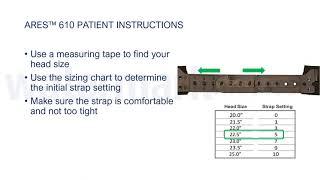 Watermark Medical ARES 610 Patient Instructions