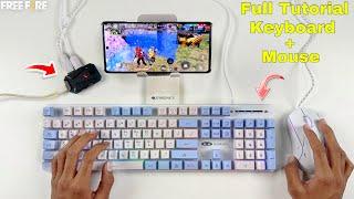 Keyboard or mouse se mobile phone me free fire PC(computer) ke jaise kaise khele full setup tutorial