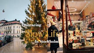 Stockholm Life Vlog｜Slow life activities in winter ｜Warm breakfast, old bookshop and pastry cafe