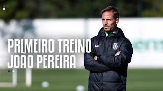 Primeiro treino da nova equipa técnica!