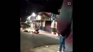 Brazilian Cop Delivers Flying Kick to Dirt Biker (Credit Oliver Lopez)