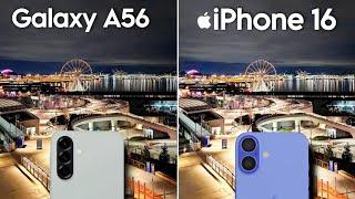 Samsung Galaxy A56 vs iPhone 16 Camera Test Comparison