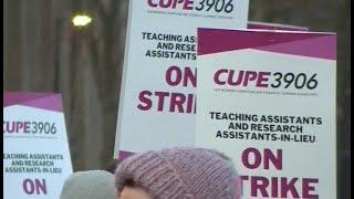 Teaching assistants on strike at McMaster University