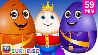 Learn Colours with Surprise Nesting Eggs Nursery Rhymes Toys | Humpty Dumpty | ChuChu TV Field Trip!