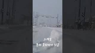 모하비 렉스턴 눈길 주행... 이제야 사륜 빛을 보네... #shorts