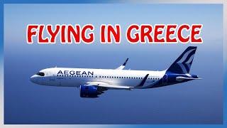 Traveling by PLANE in Greece : Full Guide (Aegean Airlines, Sky Express etc.)