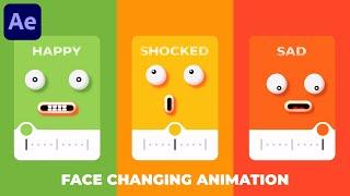 Face Changing Animation in After Effects - After Effects Tutorial | Face Rigging