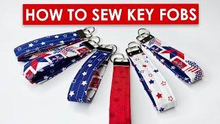  ️ DIY Fabric Key Fob  | Sewing Tutorial for Beginners | Things to Sew and Sell