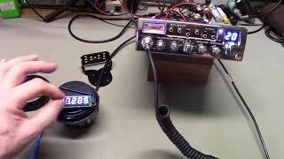 Adjusting your CB radio external frequency counter so it reads correctly.