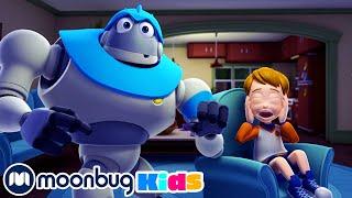 ARPO is Shocked! - Subtitles | Arpo the Robot & Baby Daniel | Cartoons for Kids | Moonbug Literacy