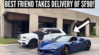 BEST FRIEND TAKES DELIVERY OF A FERRARI SF90! | ABCVlog Episode 1 @abc.garage