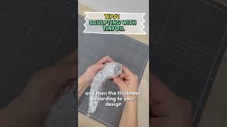 How to make patterns for Eva foam with just tinfoil and tape! #diy #crafttips