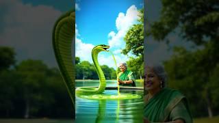 Dadi’s Cobra Gave Juice... But What the Fish Did Was Unbelievable! || #shorts #ai #cobra #fish