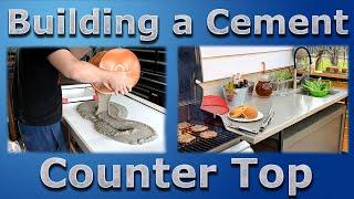 How I made my Outdoor Cement Counter Top