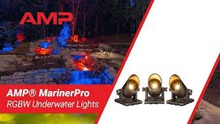 AMP® MarinerPro Brass RGBW LED Underwater Light (Set of 3)