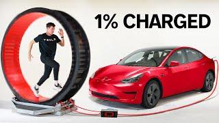 Human Hamster Wheel Vs Tesla: Can I Power It?