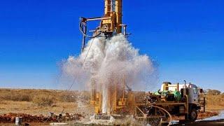 Biggest Hammer Borewell Drilling Machines Working - Heavy Duty Construction Equipment Technology