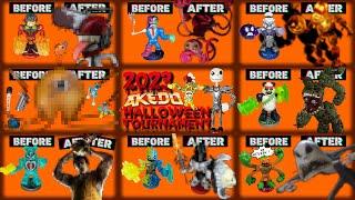 Custom Akedo Warriors Compilation Halloween Mode 2023 Springtrap, Jack Skellington, Stinger Flynn