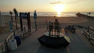 Surfing at dawn ("Dawn Patrol")- Virginia Beach, VA