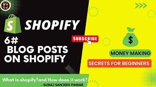blog posts on Shopify