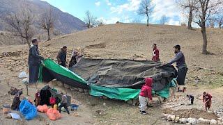 Nomadic Life: The Uncanny Unity of Nomads: Pitching a Tent for a Nomadic Family in Winter