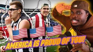 REACTING TO THE ONLY AMERICAN TO EVER PLAY IN THE AFLWHAT A GUY, WHAT A STORYHE IS AN INSPIRATION!