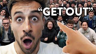 I got KICKED OUT for hosting an ILLEGAL meetup with 100 developers!