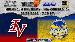 Indian Valley Braves vs Maysville Panthers HS Boys Basketball Playoffs 02.28.2025