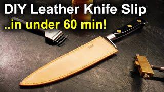 DIY Leather Knife Slip | 60 Min Project- Make one with me!