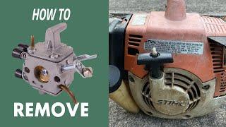 Remove Shroud and Carburetor: STIHL FS 120, 200, 250 Trimmer