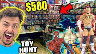 $500 Toy Hunt! Flea Market, Target & more! HUGE HAUL MARVEL LEGENDS, Mcfarlane Toys, DRAGONBALLZ!