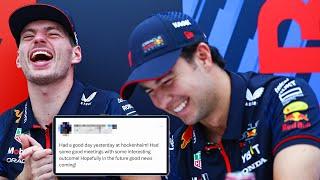 Max and Checo React To F1 Driver's Old Tweets 