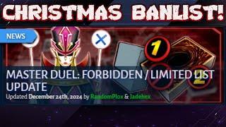 A Master Duel BANLIST for CHRISTMAS! (What Deck's are on the NAUGHTY list)