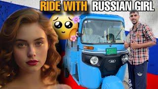 Foreigner Lady Ride In My Auto Rickshaw ️ || Crazy Reaction 