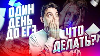 ОДИН ДЕНЬ ДО ЕГЭ - ЧТО ДЕЛАТЬ? | Топ-репетитор