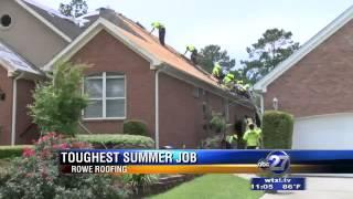 Toughest Job: Roofers Working in the Hot Summer Sun