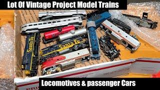 Lot of Vintage Project Model Trains - Locomotives & More! Unboxing