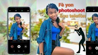 #Photoshoot#sur#mobile   koman pou fè yon bèl #photoshoot sou telefòn byen fasil gad yon teknik!!