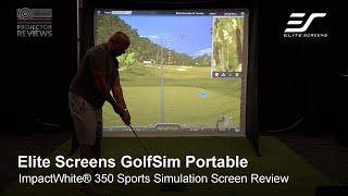 Elite Screens GolfSim Portable Screen: Designed To Simplify Setting Up A Golf Simulator Anywhere