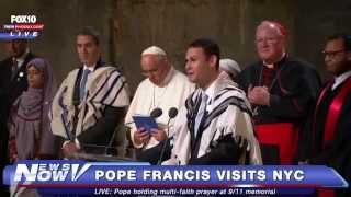 Cantor Azi Schwartz with Pope Francis and 9-11 Memorial Museum