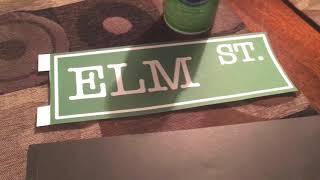 DIY Elm St. Sign & Pole.