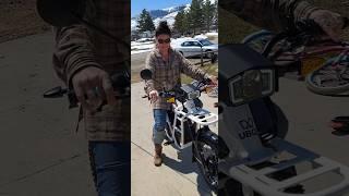 Wife's First Impression on UBCO 2x2 Electric Motorcycle #shorts