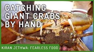 How To Catch Crabs By Hand | Fearless Food | Kiran Jethwa