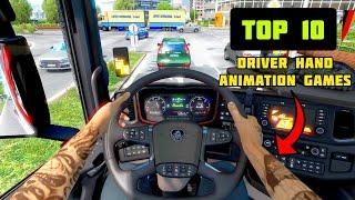 TOP 10  Driver Hand Animation Driving Games Android and ios 2023