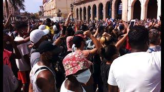 Estalló LA HABANA  El PUEBLO se Reune para hacerle FRENTE a DIAZ CANEL !! QUEREMOS LIBERTAD