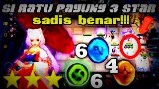 MAIN RYA  3 COMBO 664 , SI RATU PAYUNG 3 STAR ELEMENTALIS SADIS BENAR !! MAGIC CHESS MOBILE LEGENDS