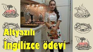 English homework / The cookie recipe of Melisa in English/Melisa'nın İngilizce kurabiye tarifi