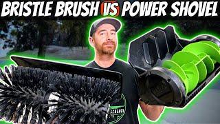 EGO Power Shovel vs Bristle Brush: Snow Removal Test